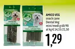 Emisfero AMICO VEG snack cane Dental Veg offerta
