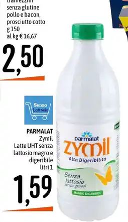 Emisfero Parmalat Zymil Latte UHT senza lattosio magro e digeribile offerta