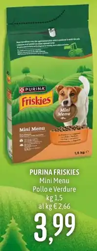 Emisfero Purina Friskies Mini Menu Pollo e Verdure offerta