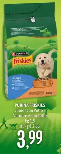 Emisfero Purina Friskies Junior con Pollo e Verdure e con Latte offerta