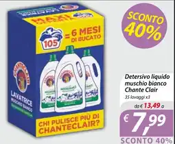 DiMeglio Detersivo liquido muschio bianco Chante Clair offerta