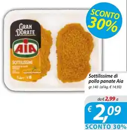 DiMeglio Sottilissime di pollo panate Aia offerta