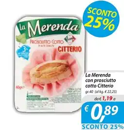 DiMeglio La Merenda con prosciutto cotto Citterio offerta