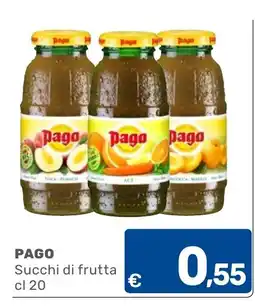 C+C Cash and Carry PAGO Succhi di frutta offerta