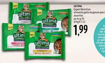 Ultima Expert Nutrition alimento gatto esigenze speciali