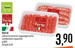 Emisfero Selezione Perte salsiccia verzino, luganega suino offerta