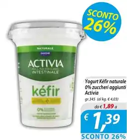 DiMeglio Yogurt Kéfir naturale Activia offerta