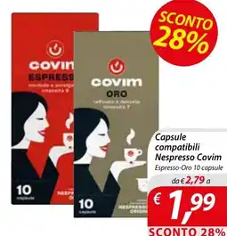 DiMeglio Capsule compatibili Nespresso-Covim Espresso-Oro offerta