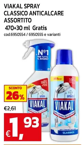 VIAKAL SPRAY CLASSICO ANTICALCARE