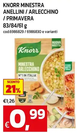 C+C maxigross Knorr minestra arlecchino offerta