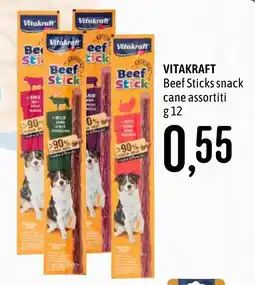 Emisfero Vitakraft Beef Sticks snack offerta
