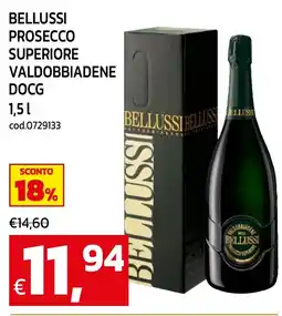 C+C maxigross Bellussi Prosecco Superiore Valdobbiadene DOCG offerta