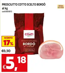 C+C maxigross Prosciutto cotto scelto bordò Coati offerta