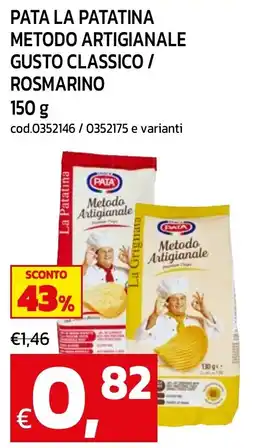 C+C maxigross Pata la patatina metodo artigianale gusto classico offerta