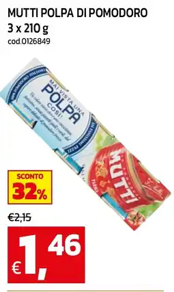 C+C maxigross Mutti polpa di pomodoro offerta