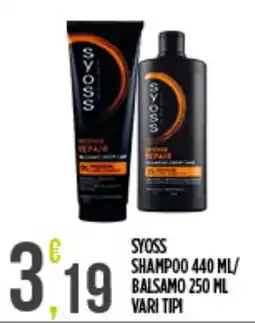 Euroesse Syoss shampoo balsamo offerta