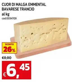 C+C maxigross Cuor di Malga Emmentaler Bavarese Trancio offerta