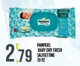 Euroesse Pampers baby dry fresh salviettine offerta
