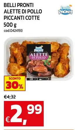 C+C maxigross Alette di pollo piccanti cotte Belli Pronti offerta