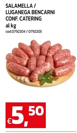 C+C maxigross Salamella / Luganega Bencarni offerta