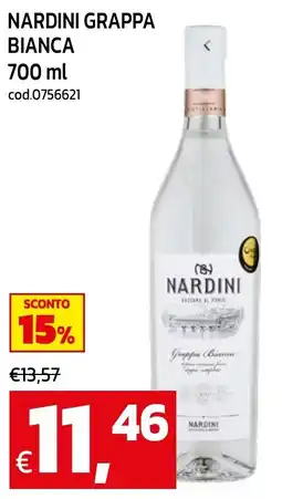 C+C maxigross Nardini Grappa Bianca offerta