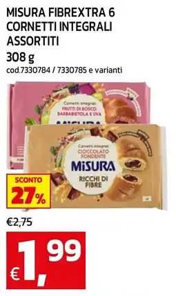 C+C maxigross Misura cornetti integrali assortiti offerta