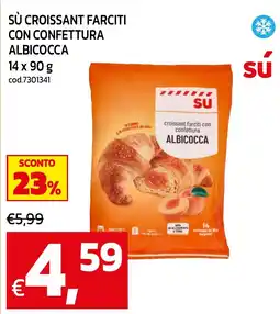 C+C maxigross Sú croissant farciti con confettura albicocca offerta
