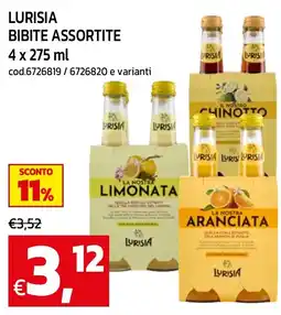 C+C maxigross Bibite assortite Lurisia offerta