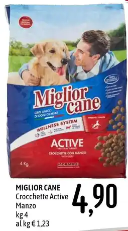 Emisfero Miglior cane Crocchette Active Manzo offerta