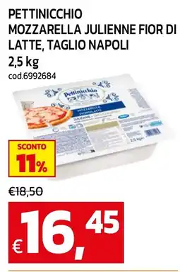 C+C maxigross Pettinicchio mozzarella julienne fior di latte offerta