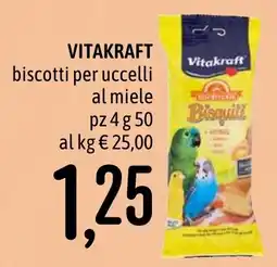 Emisfero Vitakraft biscotti per uccelli al miele offerta