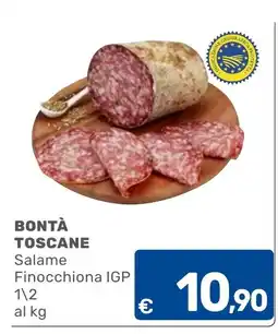 C+C Cash and Carry Bontà Toscane Salame Finocchiona IGP offerta