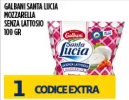 Euroesse Mozzarella senza lattosio Galbani Santa Lucia offerta