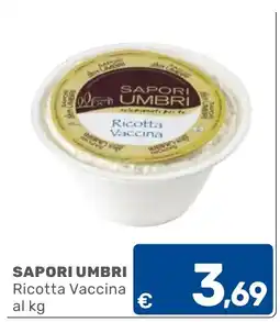 C+C Cash and Carry Sapori Umbri Ricotta Vaccina offerta