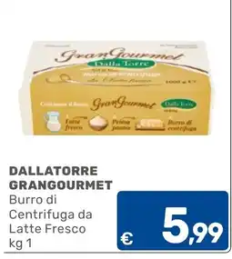 C+C Cash and Carry Dallatore Grangourmet Burro di Centrifuga da Latte Fresco offerta