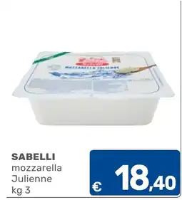 C+C Cash and Carry Sabelli mozzarella Julienne offerta