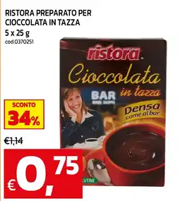 C+C maxigross ristora Cioccolata in tazza offerta