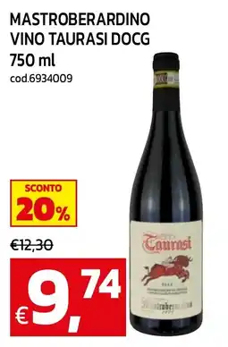 C+C maxigross Mastroberardino Vino Taurasi DOCG offerta
