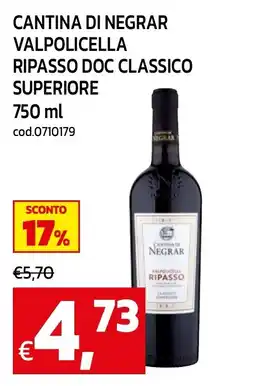 C+C maxigross Cantina di Negrar Valpolicella Ripasso offerta