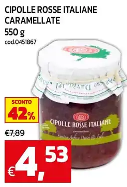 C+C maxigross Cipolle rosse italiane caramellate offerta