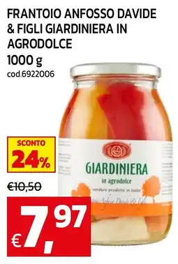 C+C maxigross Frantoio Anfosso Davide & Figli Giardiniera in Agrodolce offerta
