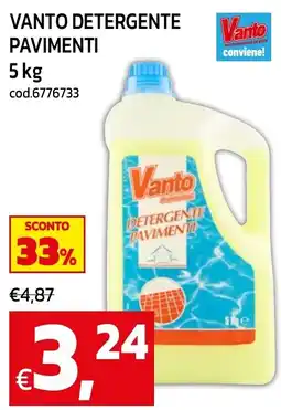 C+C maxigross Vanto Detergente Pavimenti offerta