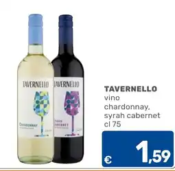 C+C Cash and Carry Tavernello vino chardonnay, syrah cabernet offerta