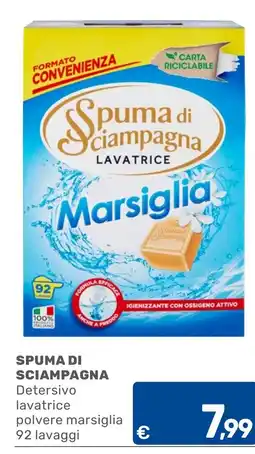 C+C Cash and Carry Spuma di sciampagna detergente lavatrice marsiglia offerta