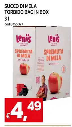 C+C maxigross Lenis Spremuta di mela offerta