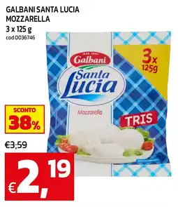 C+C maxigross Galbani Santa Lucia Mozzarella offerta