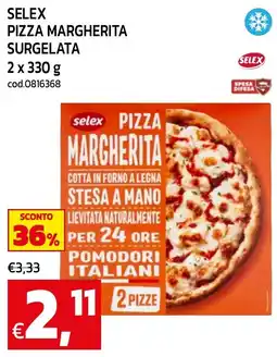 C+C maxigross Selex pizza margherita surgelata offerta