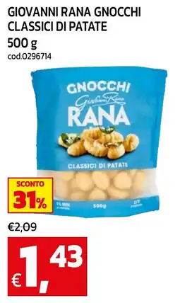 C+C maxigross Gnocchi Rana Classici di Patate offerta