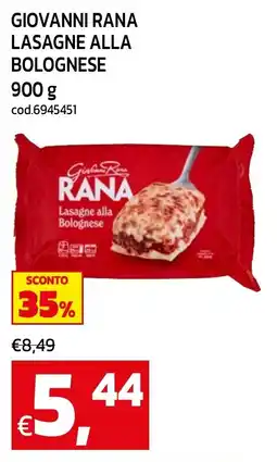 C+C maxigross Giovanni Rana Lasagne alla Bolognese offerta