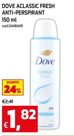 C+C maxigross Dove classic fresh offerta